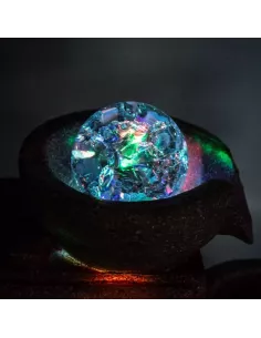 Fuente decorativa de mesa con elefantes, bola de cristal y luz, bola de cristal, luz LED y molino 2