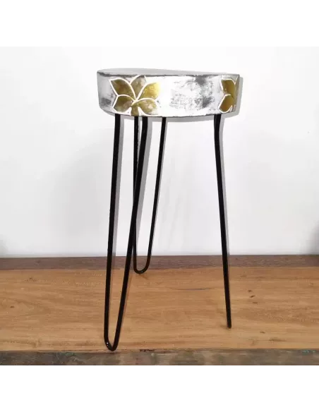 Soporte para Plantas de Madera de Albasia Varios Colores| Abonica