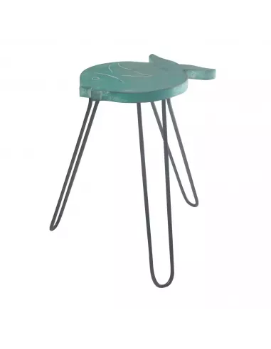 Mesa Soporte Plantas Pez de Madera Albasia | Abonica