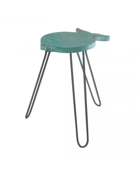 Mesa Soporte Plantas Pez de Madera Albasia | Abonica