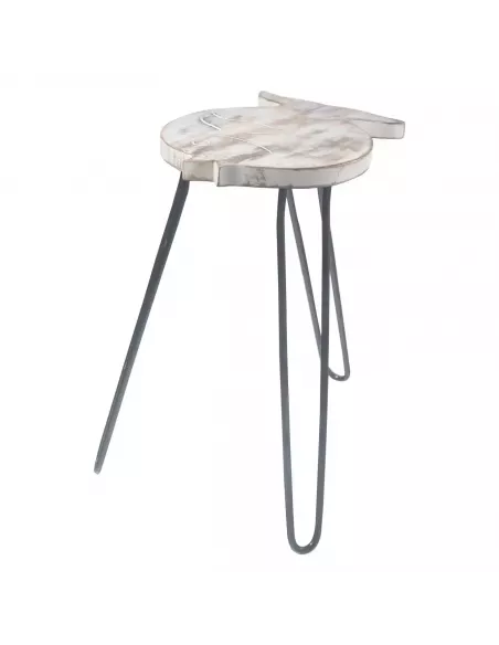 Mesa Soporte Plantas Pez de Madera Albasia | Abonica