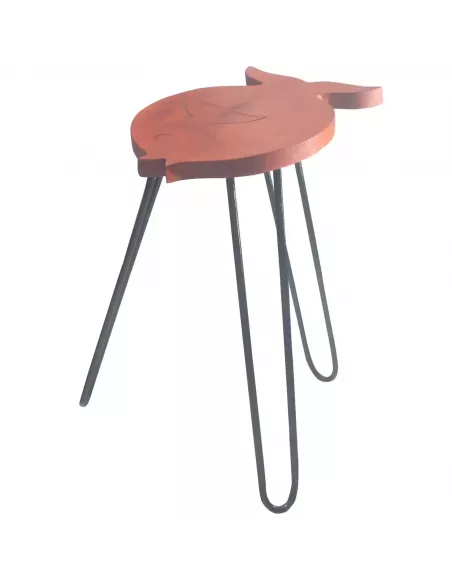 Mesa Soporte Plantas Pez de Madera Albasia | Abonica