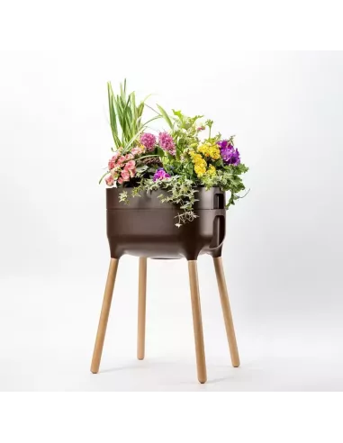 Jardinera Raíz Alta con autorriego | Jardinera elevada de diseño | Abonica