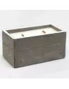 2x Velas de Hormigón con Mecha de Madera | Varios Aromas