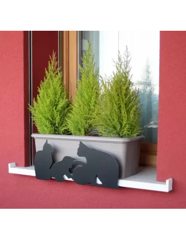 Soporte para jardineras y macetas - Gatos - Varios colores