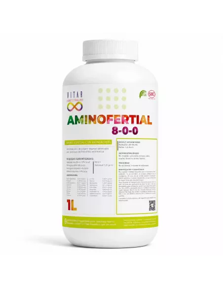 Aminofertial – Fertilizante ecológico 8-0-0 con aminoácidos | Vitar