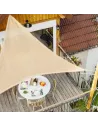 Vela de Sombra Triangular de Yute Naturel | Varios Tamaños | Abonica