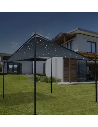 Pérgola de Jardín Nassau Cielo Estrellado 3,5 m Gris oscuro | Abonica
