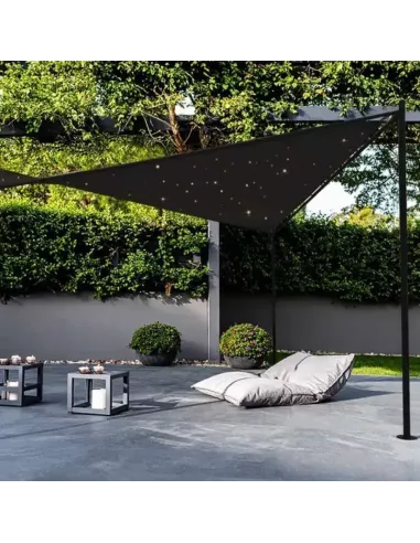 Pérgola de Jardín Nassau Cielo Estrellado 3,5 m Gris oscuro | Abonica
