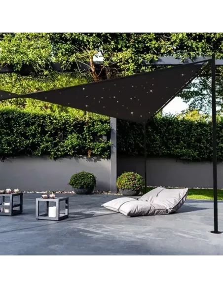 Pérgola de Jardín Nassau Cielo Estrellado 3,5 m Gris oscuro | Abonica