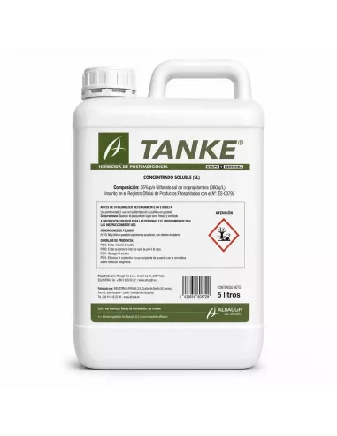 Compra glifosato 36% tanke en envase de 5L en abonica