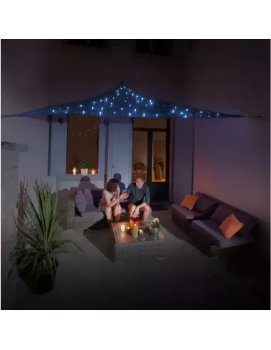 Vela de Sombra Triangular Cielo Estrellado 3,6 m Azul Noche | Abonica