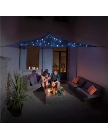 Vela de Sombra Triangular Cielo Estrellado 3,6 m Azul Noche | Abonica