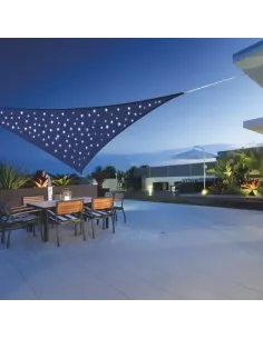 Vela de Sombra Triangular Cielo Estrellado 3,6 m Azul Noche | Abonica
