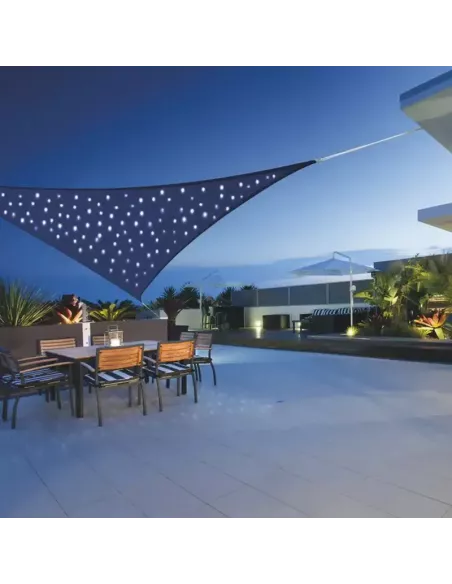 Vela de Sombra Triangular Cielo Estrellado 3,6 m Azul Noche | Abonica