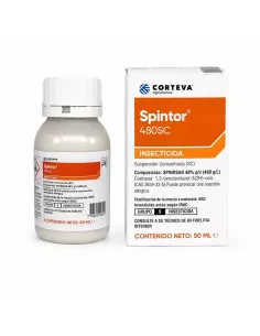 Compra Spintor 480 spinosad insecticida ecoloógico para tuta orugas y trips de 50cc en abonica