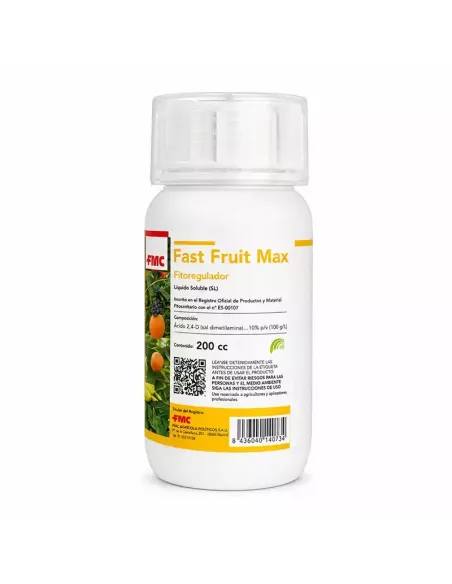 Comprar fitorregulador fastfruit max de fmc para caída y rajado en naranja mandarina y sandía de 200cc en tienda abonica