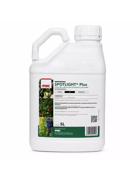 Comprar herbicida de contacto Spotlight plus de 5L de FMC con carfentrazona-etil 6% en tienda abonica