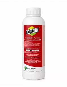 comprar acaricida koromite en 1L con milbemectina para ácaros minador mosca blanca trips y scirtothrips en tienda abonica