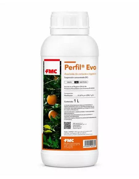 Comprar acaricida ovicida perfil evo de fmc con hexitiazox para huevos de araña roja y ácaros en tienda abonica