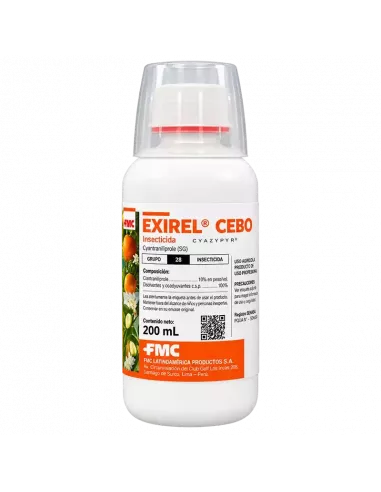 Comprar exirel cebo con cyacypyr en envase de 200cc para mosca de la fruta ceratitis y mosca del olivo en tienda abonica
