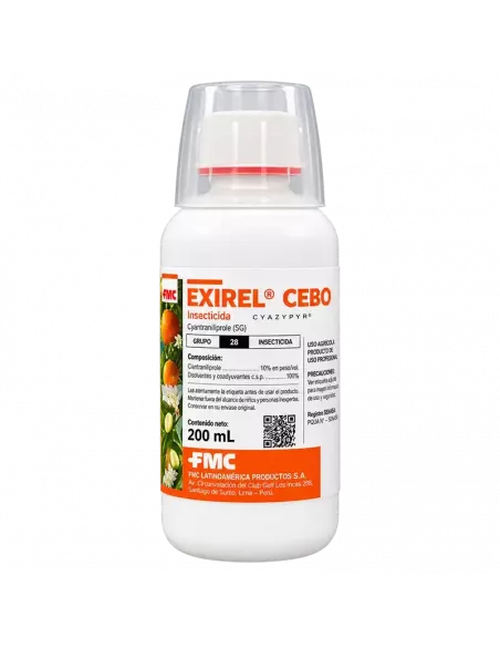 Comprar exirel cebo con cyacypyr en envase de 200cc para mosca de la fruta ceratitis y mosca del olivo en tienda abonica