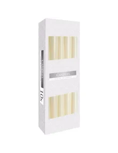caja 10 velas cónicas color verde lima 2