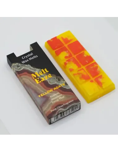 comprar tableta de cera derretible color amarillo y naranja de cítricos en Abonica