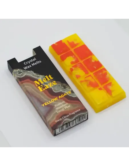 comprar tableta de cera derretible color amarillo y naranja de cítricos en Abonica