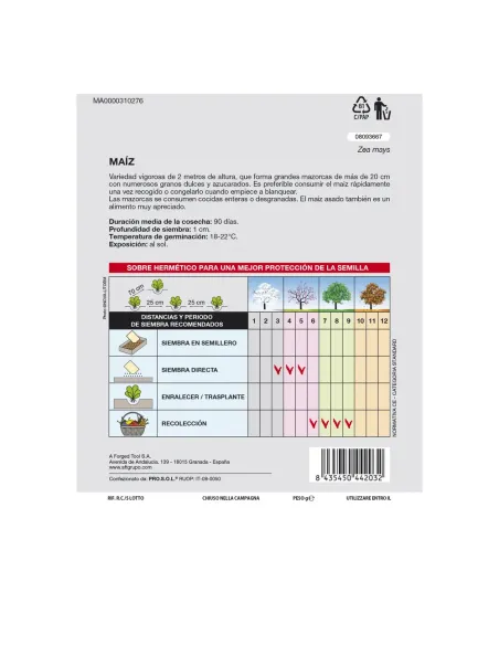Comprar semillas de maíz en tienda abonica