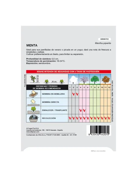 Comprar semillas de menta en tienda abonica