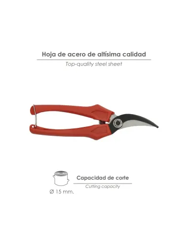 comprar tijeras vendimiar curva 1 mano P20/18cm en abonica