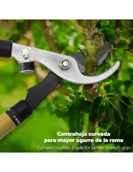 comprar tijeras podar acero telescópica 2 manos en tienda abonica