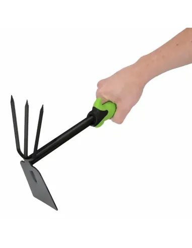 comprar azada/rastrillo jardín mango Tpr verde en tienda online abonica