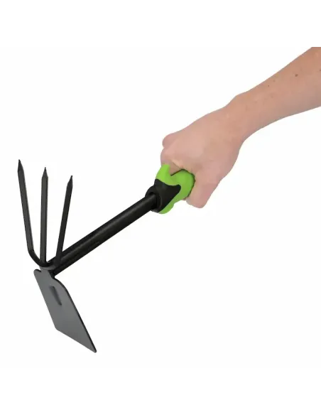 comprar azada/rastrillo jardín mango Tpr verde en tienda online abonica