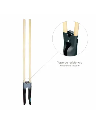 comprar cavahoyos acero forjado con mango de madera en abonica