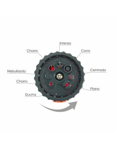 comprar manguera extensible autoenroscable espiral 15 metros con pistola y conectores en tienda abonica