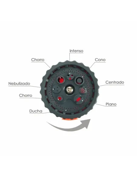 comprar manguera extensible autoenroscable espiral 15 metros con pistola y conectores en tienda abonica