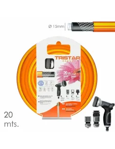 comprar manguera tricotado no torsion 15 mm. - 5/8" Rollo 20 metros con kit de riego en tienda online abonica