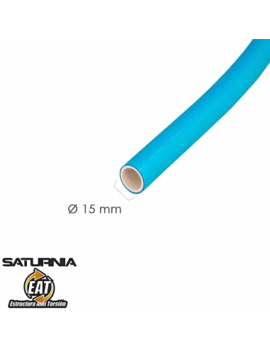 comprar manguera tricotada no torsion blue - Rollo 50 metros - 15mm en tienda online abonica