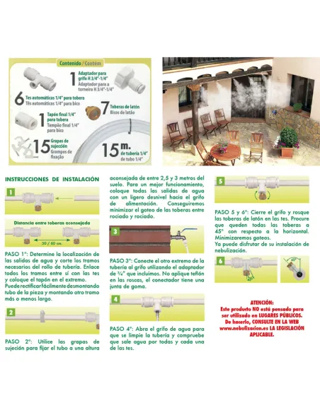 comprar kit de nebulización con instrucciones en tienda online abonica