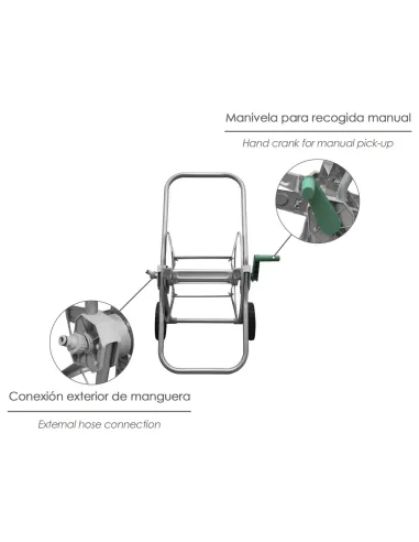 comprar carro porta mangueras Acero en tienda online abonica