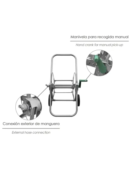 comprar carro porta mangueras Acero en tienda online abonica