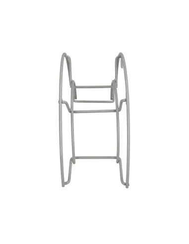 comprar soporte manguera pared metálica media luna gris en tienda onlie abonica