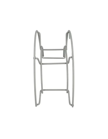 comprar soporte manguera pared metálica media luna gris en tienda onlie abonica