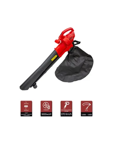 comprar aspirador triturador y soplador 3 en 1 eléctrico wolfpack en tienda abonica