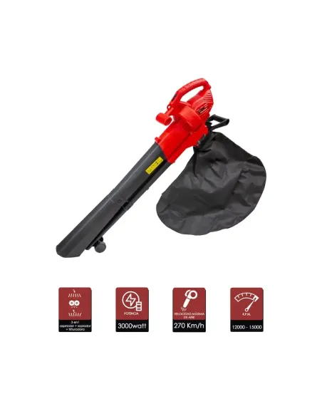 comprar aspirador triturador y soplador 3 en 1 eléctrico wolfpack en tienda abonica