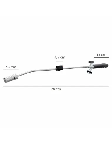 comprar soplete quemar hierba con encendido piezoeléctrico funcionamiento con cartucho gas en tienda abonica