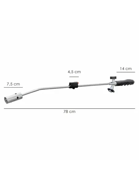 comprar soplete quemar hierba con encendido piezoeléctrico funcionamiento con cartucho gas en tienda abonica