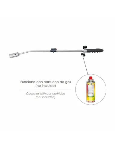 comprar soplete quemar hierba con encendido piezoeléctrico con cartucho gas en tienda online abonica